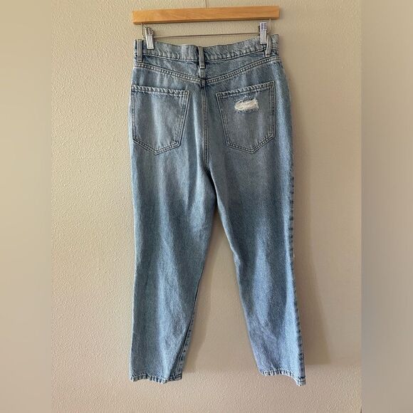 Garage Denim Vintage Straight Distressed High Waist Jeans Size 7 / 28 - Picture 4 of 4